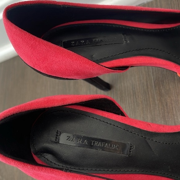 Zara Suede D’Orsay Heels In Three Color Court Multicolor - Picture 8 of 10